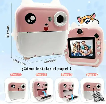 Cámara de Fotos  Instantánea  HAPPY KIDS ® + GRATIS 3 Rollos Originales ™