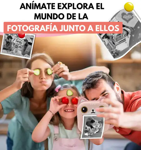 Cámara de Fotos  Instantánea  HAPPY KIDS ® + GRATIS 3 Rollos Originales ™